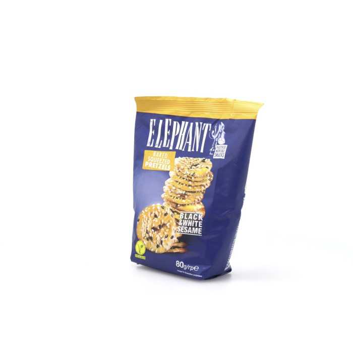 Elephant mini πρέτσελς με μαύρο και λευκό σουσάμι 70gr Elephant - 2