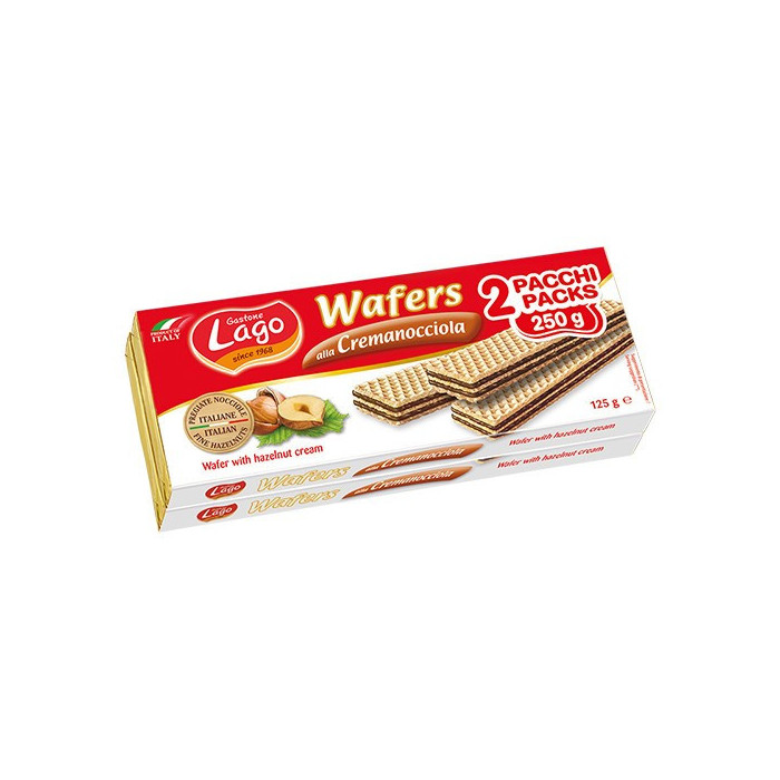 Elledi lago wafer doppio με φουντούκι 2x125gr