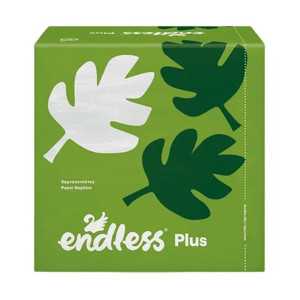 Endless χαρτοπετσέτες plus λευκές 30x30cm 80 φύλλα Endless - 1