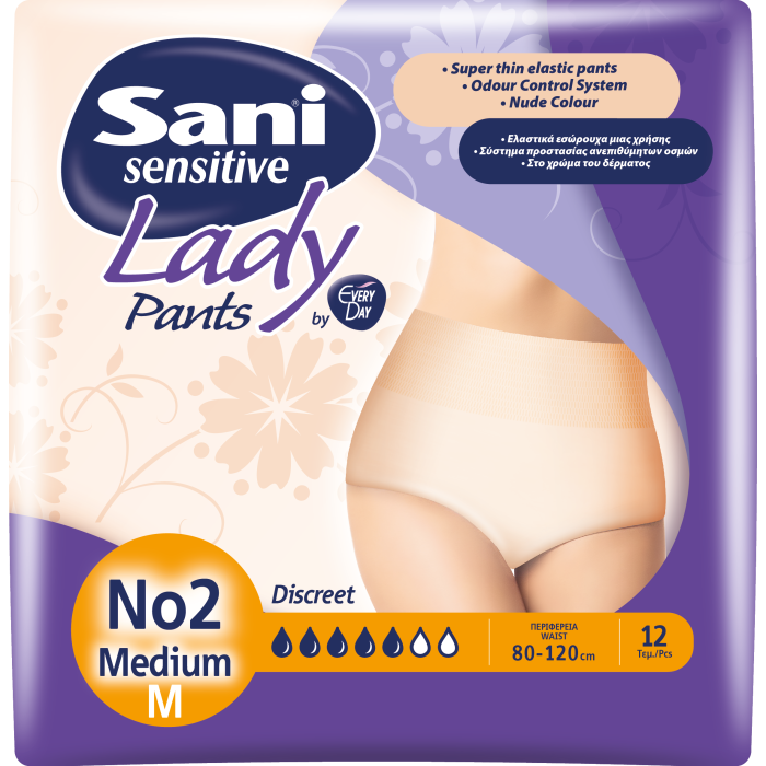 Sani sensitive lady pants No2 (M) 12τεμ