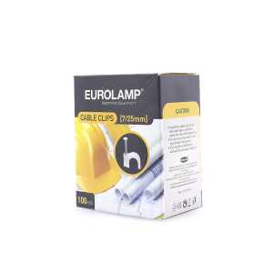 Eurolamp ρόκα 7/25mm λευκό 100τεμ Eurolamp - 1