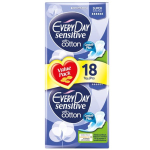 Every Day σερβιέτες sensitive ultra plus super 18τεμ EveryDay - 1