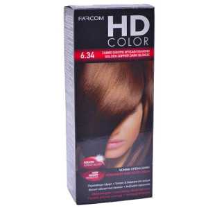 Farcom HD color set βαφή μαλλιών No6.34 60ml Farcom - 1