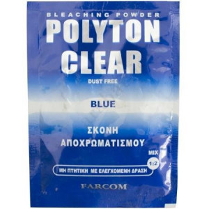 Farcom σκόνη αποχρωματισμού polyton clear blue 15gr Farcom - 1