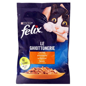 Felix le ghiottonerie γατοτροφή κοτόπουλο σε ζελέ 85gr Felix - 1