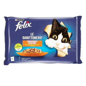 Felix γατοτροφή κουνέλι & αρνί σε ζελέ 4x85gr Felix - 1