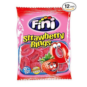 Fini ζελεδάκια strawberry rings 100gr