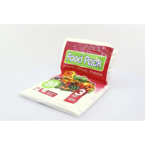 Foodpack σακούλες τροφίμων No3 39x30cm 50τεμ Foodpack - 1
