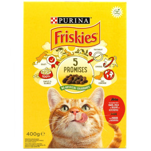 FRISKIES γατοτροφή κροκέτα με βοδινό, κοτόπουλο & λαχανικά 400gr