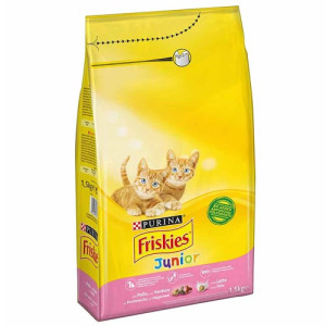 FRISKIES γατοτροφή junior κοτόπουλο & λαχανικά 1,5kg