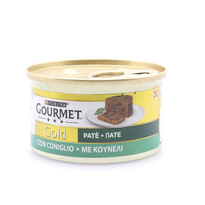 Gourmet gold γατοτροφή κομματάκια σε πατέ με κουνέλι 85gr