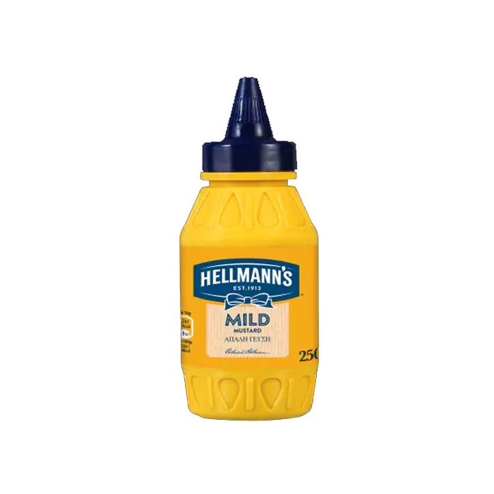 Hellmann's μουστάρδα απαλή 250gr