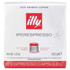 Illy καφές iperespresso medium roast κάψουλες 18τεμ