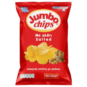 Jumbo chips με αλάτι χωρίς γλουτένη 50gr Ohonos snacks - 1