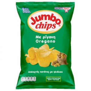 Jumbo chips με ρίγανη χωρίς γλουτένη 50gr Ohonos snacks - 1