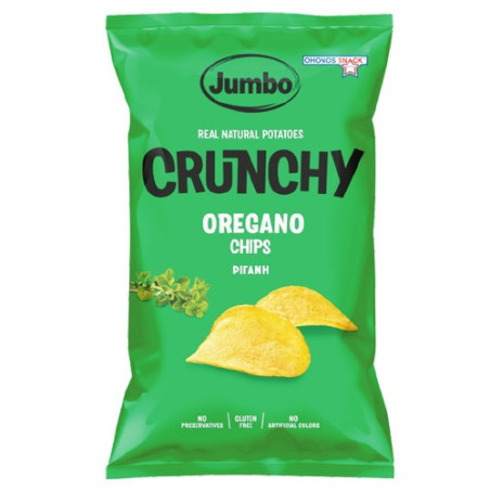 Jumbo crunchy chips με ρίγανη χωρίς γλουτένη 90gr