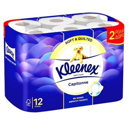 Kleenex capitonne χαρτί υγείας 2φυλλο 12τεμ