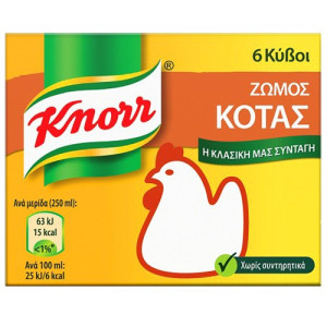 Knorr ζωμός κότας 6 κύβοι 60gr Knorr - 1