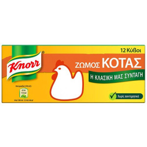 Knorr ζωμός κότας 12τεμ