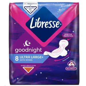 Libresse σερβιέτες ultra night wings large 8τεμ Libresse - 1