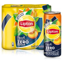 Lipton ice tea μαύρο τσάι με ροδάκινο χωρίς ζάχαρη 6x330ml