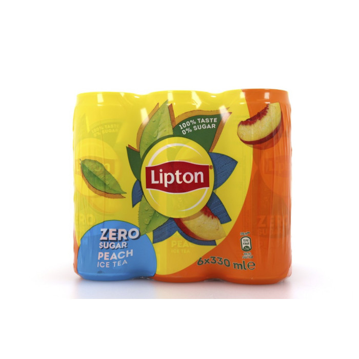 Lipton ice tea μαύρο τσάι με ροδάκινο χωρίς ζάχαρη 6x330ml Lipton - 4