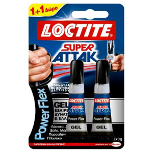 Loctite super attack κόλλα power flex 2x3gr Loctite - 1