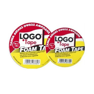Logo foam tape αφρώδης ταινία διπλής όψεως 19x5m Logo - 1