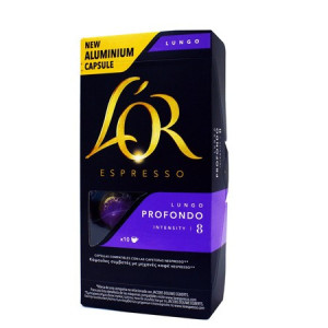 L'OR καφές espresso lungo profondo σε κάψουλες συμβατές με μηχανή Nespresso 10x5,2gr L'or - 1