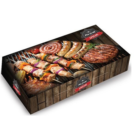 Luxury κουτί για μερίδα mix grill 23x14x5cm 10kg Luxury - 1