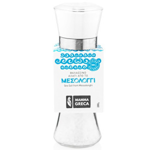 Mamma greca αλάτι μεσολογγίου χοντρό βάζο με μύλο 200gr Mamma Greca - 1
