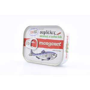 Margaret σαρδέλες σε φυτικό λάδι πικάντικες 115gr Margaret - 1