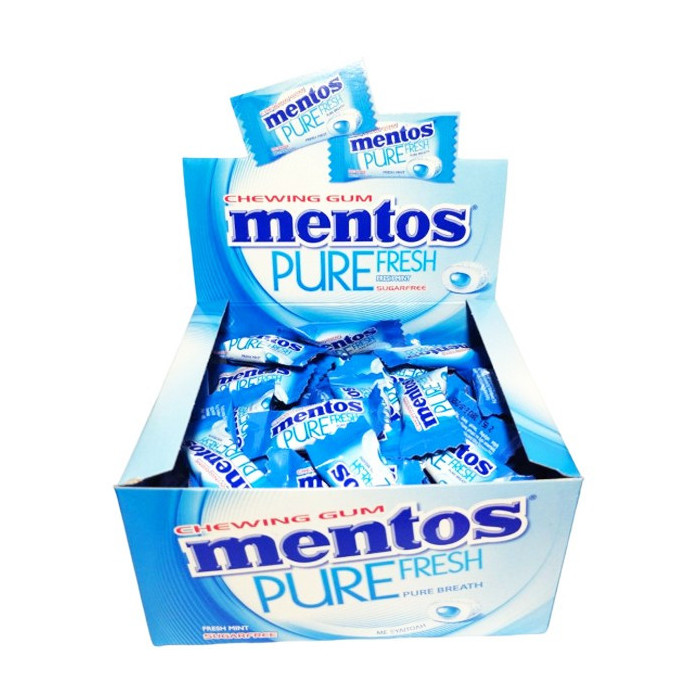 Mentos τσίχλες pure fresh mint 100τεμ