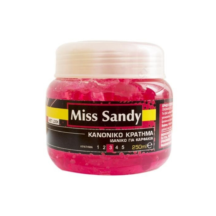 Miss Sandy gel για κανονικό κράτημα κόκκινο Νο3 250ml