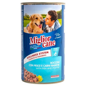 Morando miglior cane σκυλοτροφή κονσέρβα ψάρι 1250gr Morando Miglior - 1