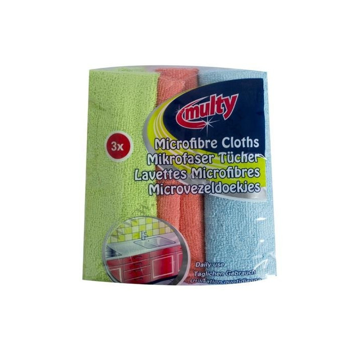 Multy microfibre πανιά καθαρισμού 3τεμ Multy - 1