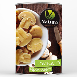 Natura μανιτάρια τεμαχισμένα 400gr Natura - 1