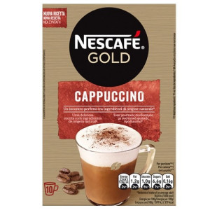 Nescafe gold cappuccino στιγμιαίος καφές sticks 10x14gr