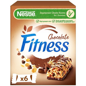 Nestle μπάρες δημητριακών fitness με σοκολάτα γάλακτος 6x23,5gr Nestle - 1