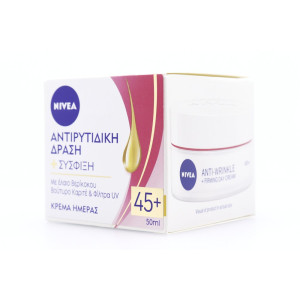 Nivea κρέμα ημέρας αντιρυτιδική σύσφιξης anti-wrinkle firming day 45+ SPF15 50ml  - 1