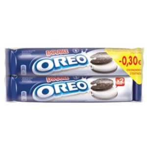 Oreo μπισκότα γεμιστά με διπλή κρέμα βανίλιας 2x185gr Oreo - 1