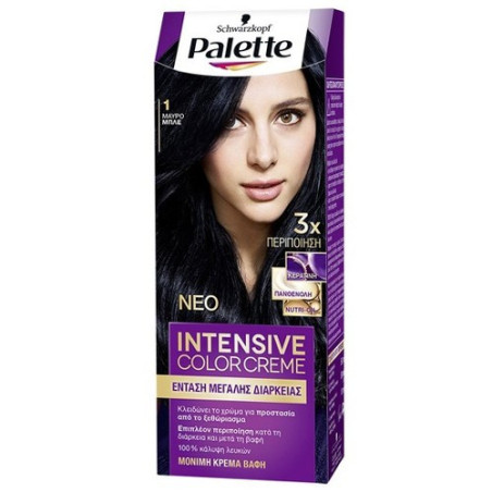 Schwarzkopf palette intensive color creme 1 μαύρο-μπλε 50ml Schwarzkopf professional - 1