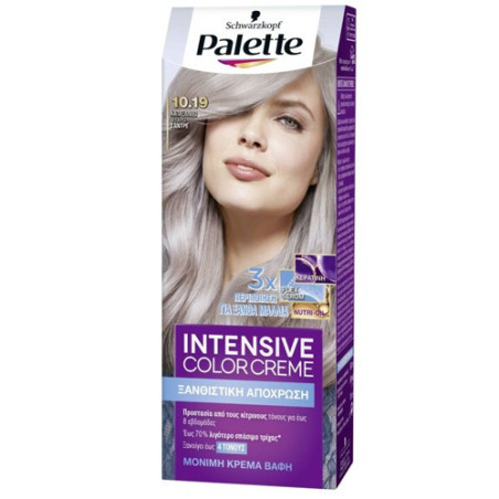 Schwarzkopf palette intensive color creme 10.19 κατάξανθο ψυχρό σαντρέ 50ml