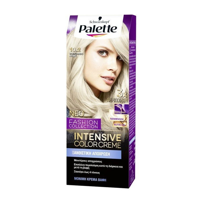 Schwarzkopf palette intensive color creme 10.2 κατάξανθο φυμέ 50ml Schwarzkopf professional - 1