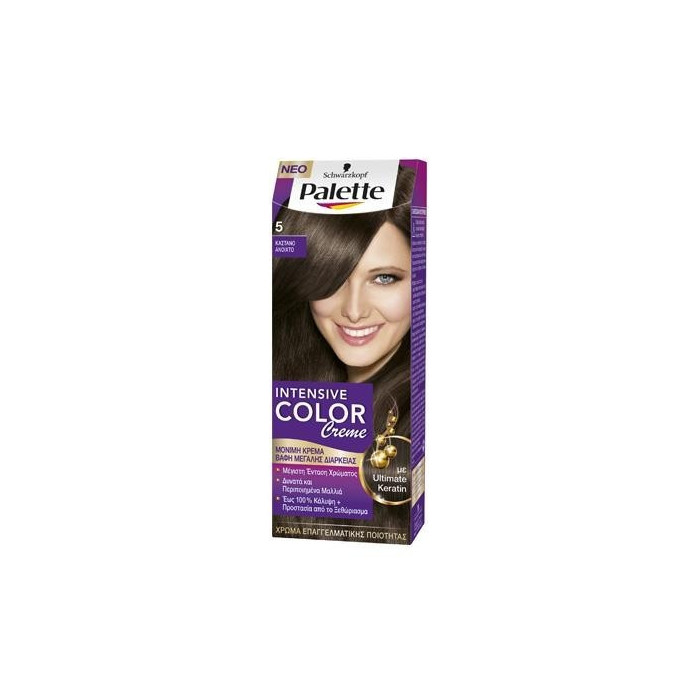 Schwarzkopf palette intensive color creme 5 καστανό ανοιχτό 50ml Schwarzkopf professional - 1