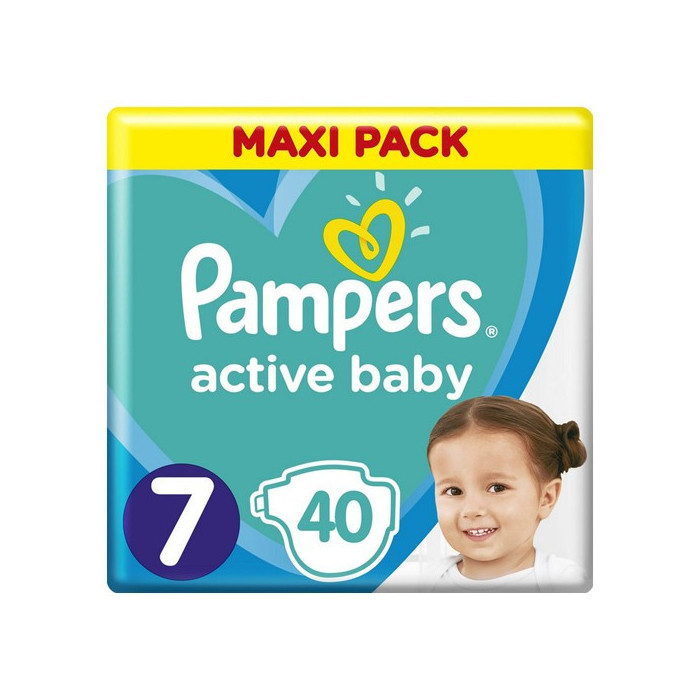 Pampers active baby βρεφικές πάνες no7 15+kg 40τεμ Pampers - 1