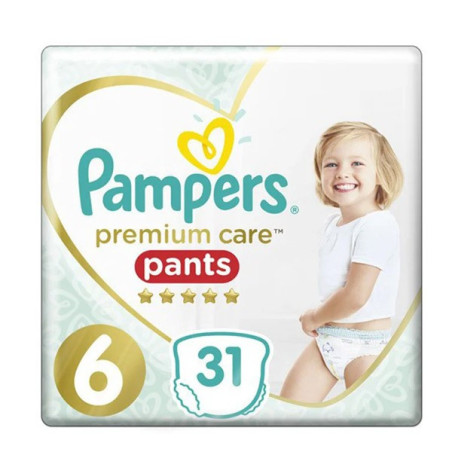 Pampers premium care pants νο 6 31τεμ jumbo