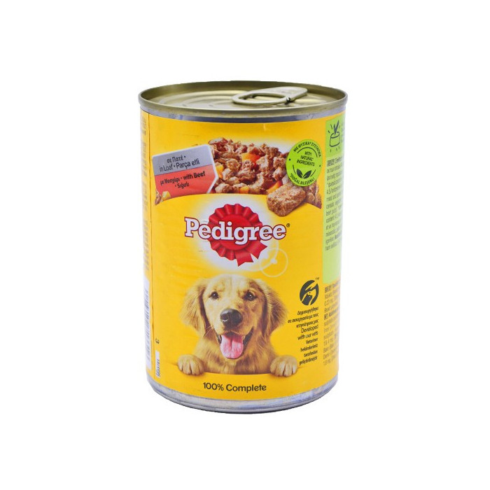 Pedigree σκυλοτροφή κονσέρβα μοσχάρι 400gr