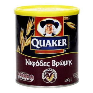 Quaker νιφάδες βρώμης σε μεταλλικό κουτί 500gr