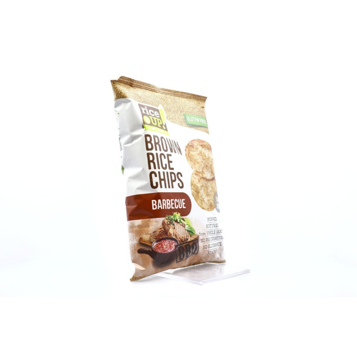 RiceUp chips ολικής με bbq χωρίς γλουτένη 60gr